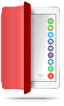 Telegram or WhatsApp chat button example on a website